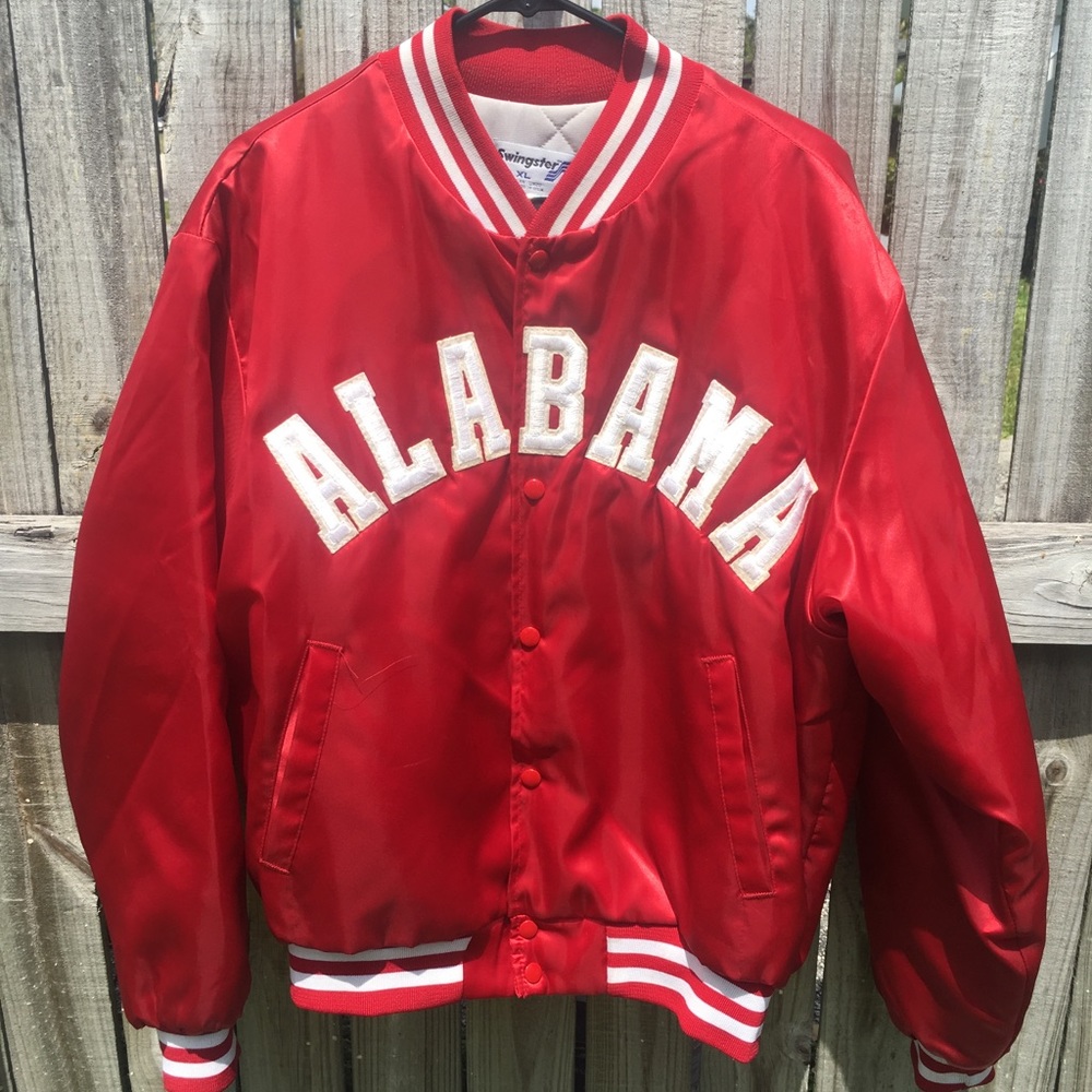 Vintage 80’s Alabama Crimson Tide Satin Jacket